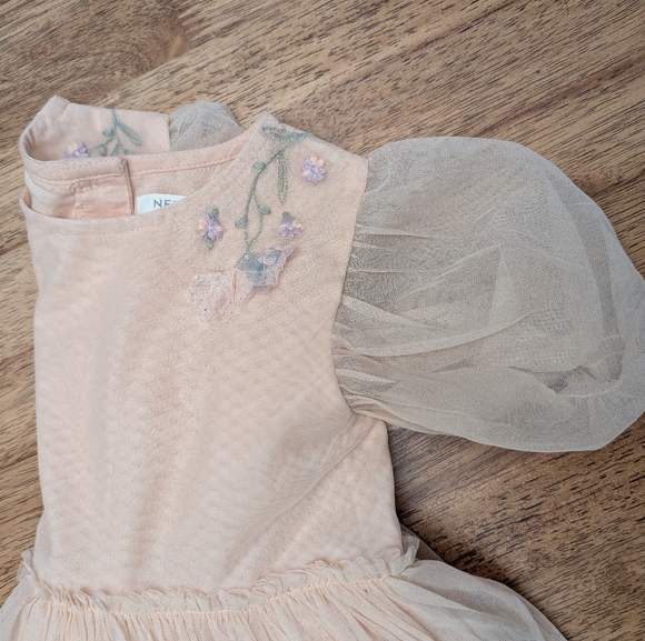NWOT! Next Brand Girl's Tulle Floral Dress - Picture 15 of 15